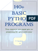 140 Basic Python Programs