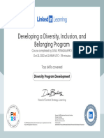 CertificateOfCompletion - Developing A Diversity Inclusion and Belonging Program