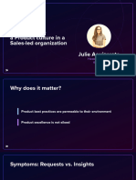Julie Aouizerate - How To Create A Product Culture in A Sales-Led Organization