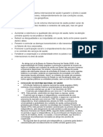 O Objetivo Geral Do Sistema Internacional de Saúde É Garantir o Direito À Saúde de Todos Os Seres Humanos