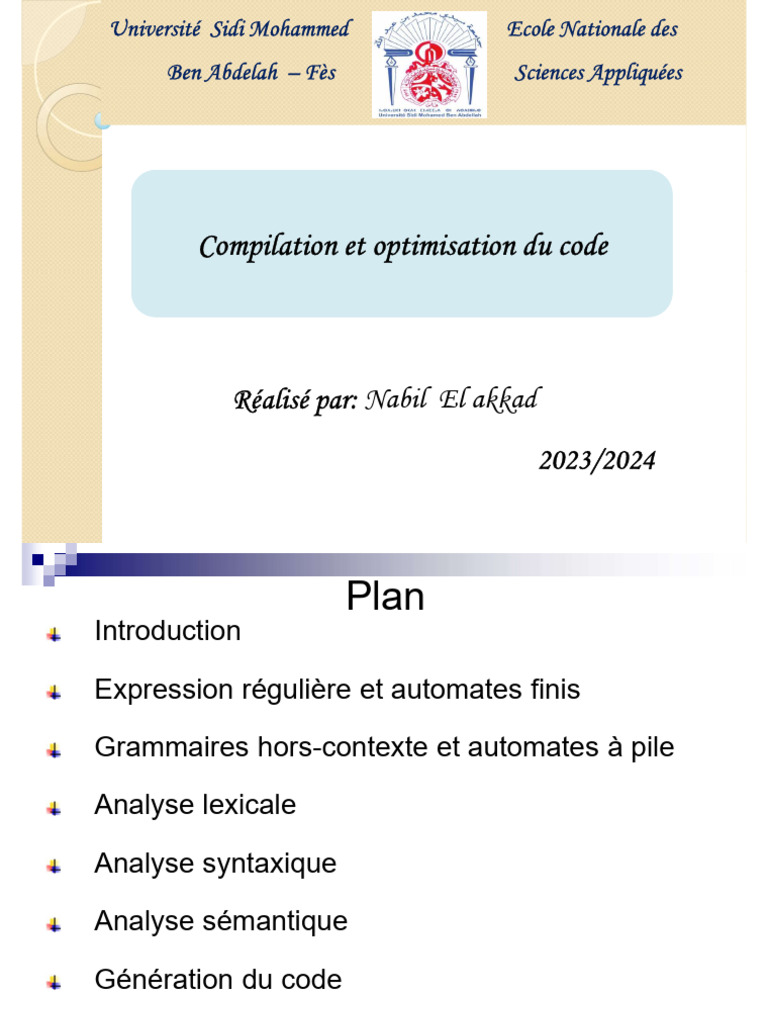 Compilation et optimisation du code | PDF | Compilateur | Analyse ...