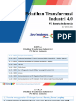 Pelatihan Transformasi I4.0 Barata