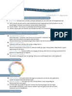 Algemene Inleiding in de Psychologie (AIP) Aantekeningen Colleges
