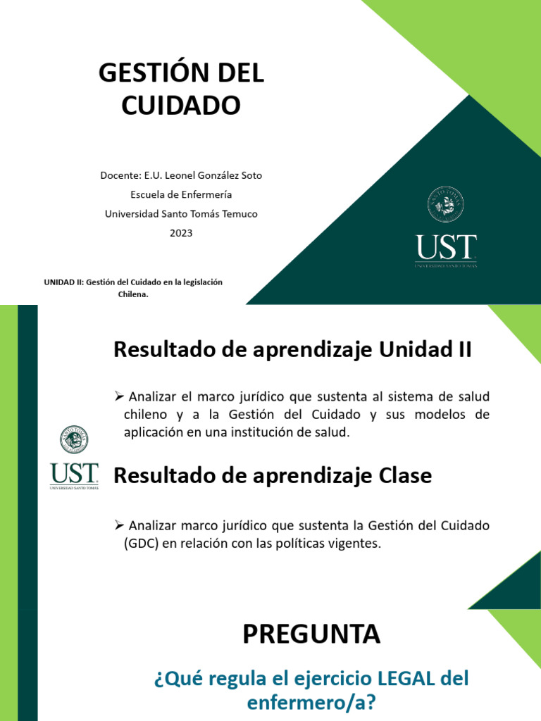 Gestión del Cuidado en Enfermería | PDF | Enfermería | Cuidado de la salud