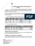 Ficha Tecnicatuberías para Drenaje de PAVCO 2014