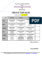 Emploi Du Temps Semestre1 Semaine04 Du 23 Au 28 Octobre 2023 ISE