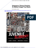 Full Download Juvenile Delinquency Theory Practice and Law 11th Edition Siegel Test Bank