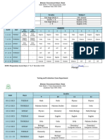 Datesheet 1st Term Exams. 2023-2024 FFF