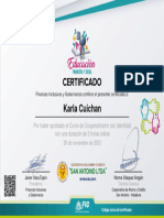 Cooperativismo - 6 Certificado