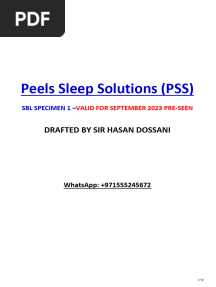 11 - PSS (SBL Specimen 1 Sept 3023 Preseen) - Answer by Sir Hasan Dossani (Full Drafting)