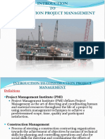 1,2, 3 Construction Project Management