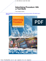 Full Download Kleppners Advertising Procedure 18th Edition Lane Test Bank