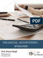 Financial Accounting - Iitmandi: Prof. Puran Singh