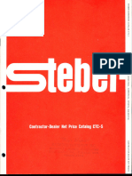 Steber Lighting Net Price Catalog 1964