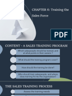 CHAPTER 6 - Training The Salesforce