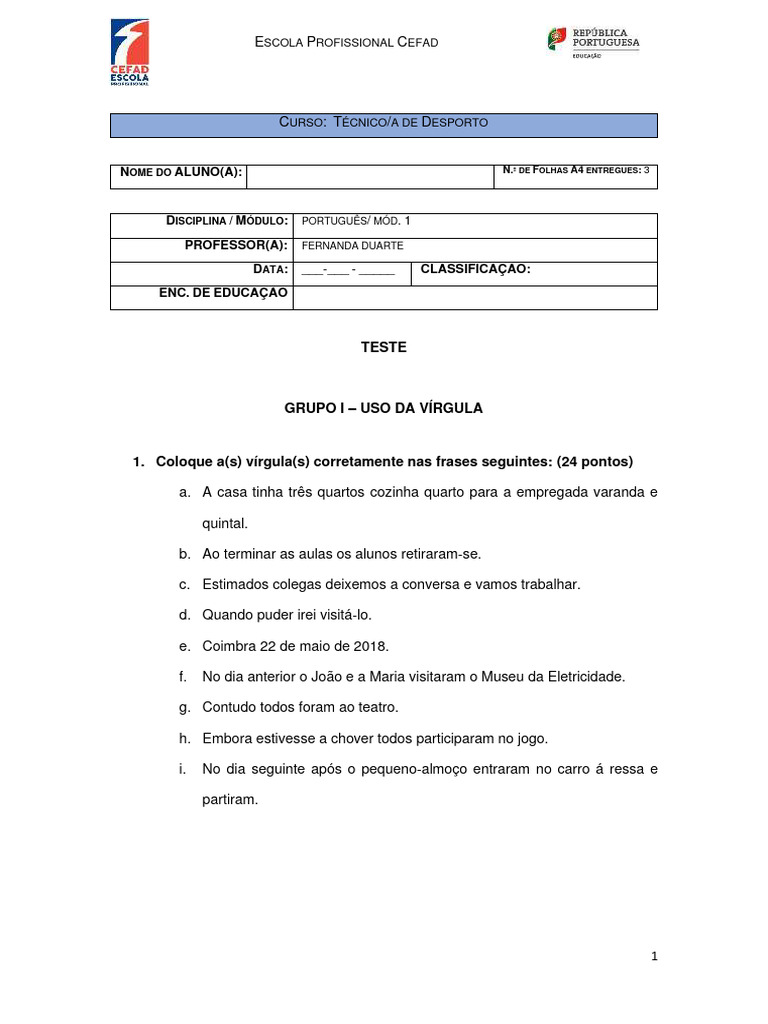 Teste Versão B | PDF