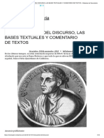 PREPARACIÓN DEL DISCURSO, LAS BASES TEXTUALES Y COMENTARIO DE TEXTOS - Materias de Secundaria