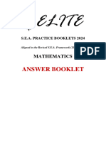Mathematics Answer Sheet
