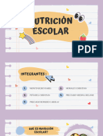 Nutrición Escolar