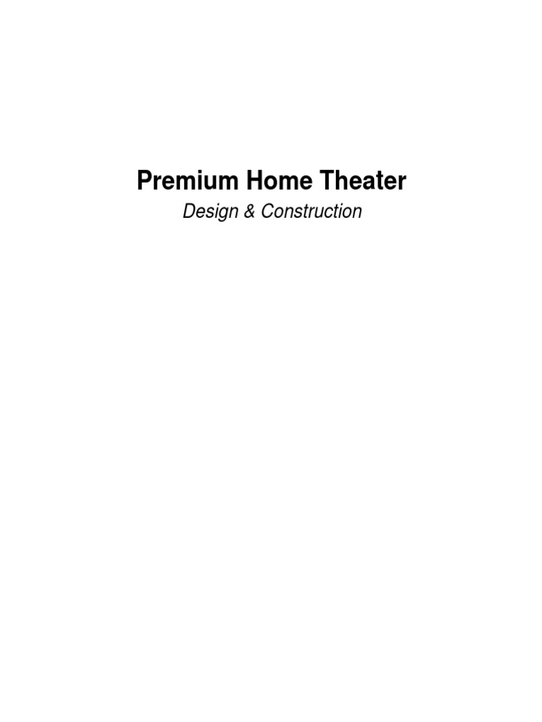 Home Theater PDF