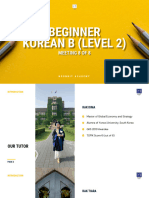 Beginner Korean B (Lv.2) - Meeting 8