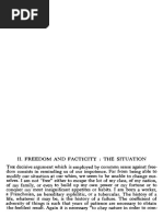 Sartre - Being and Nothingness - Freedom and Facticity