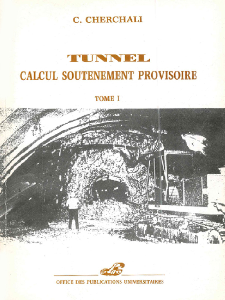 Tunnel calcul soutenement provisoire Tome 1 PDF