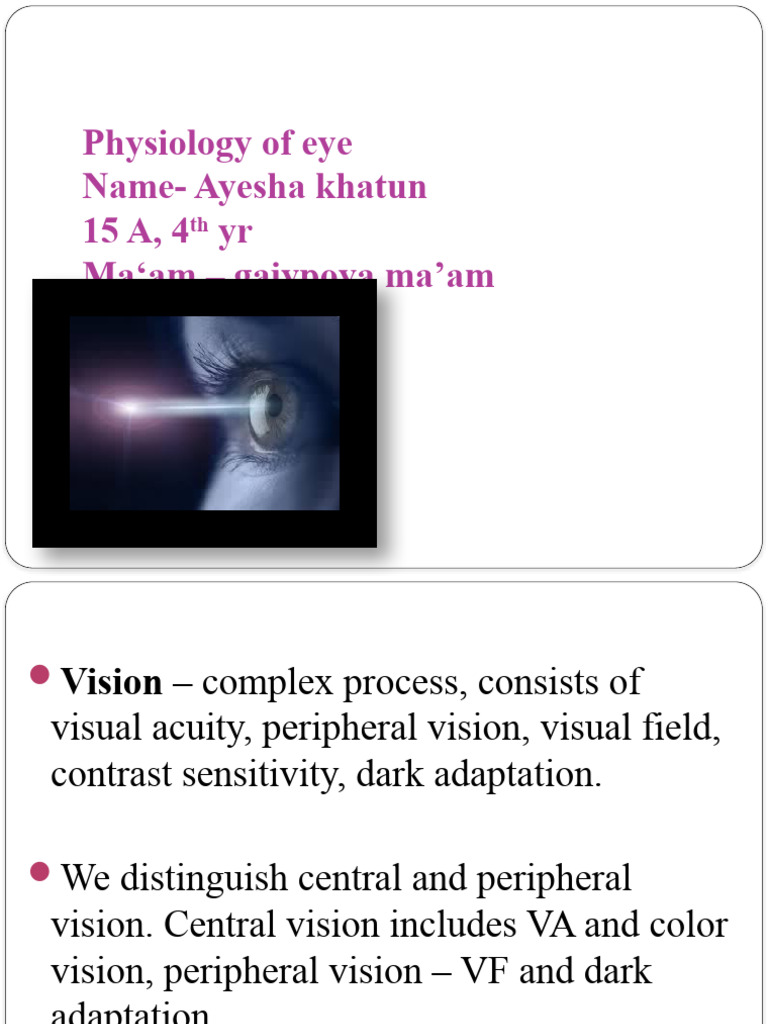 Physiology of Eye PDF