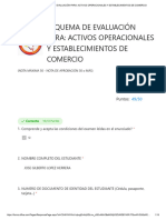 Esquema de Evaluación para - Activos Operacionales y Establecimientos de Comercio