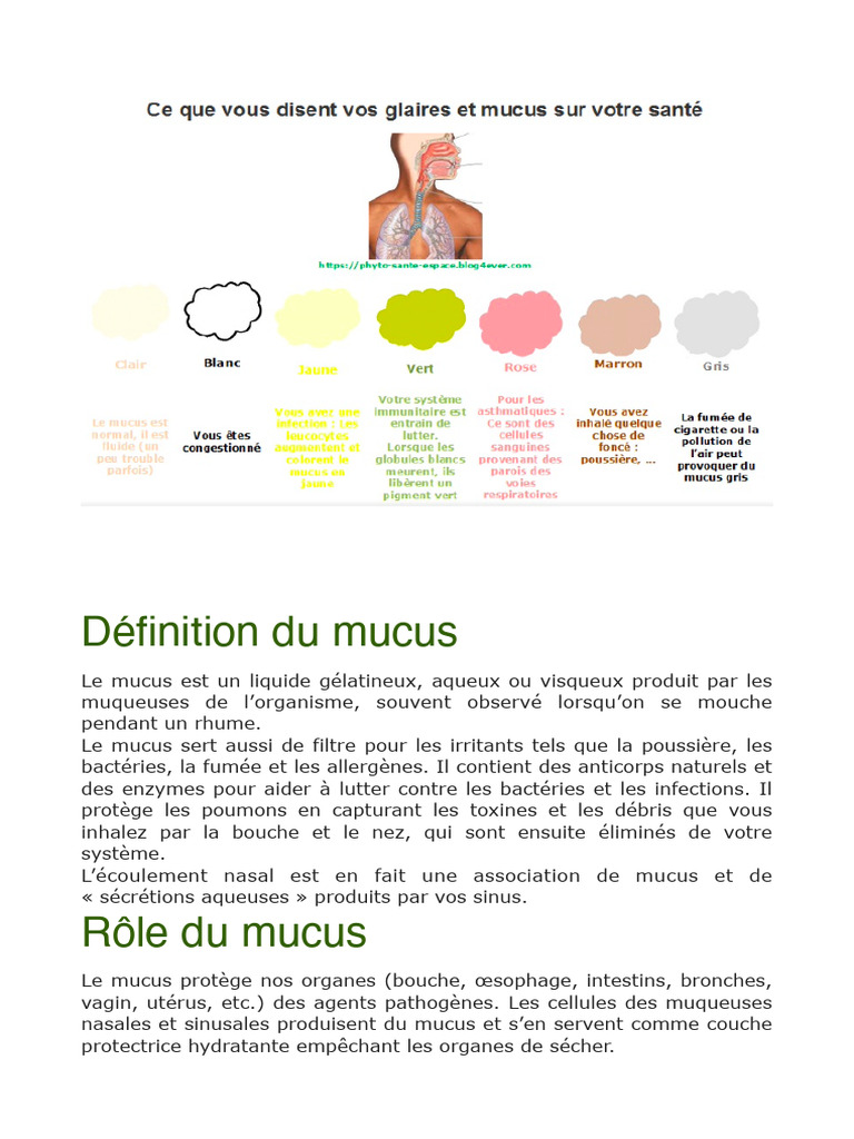 Mucus | PDF