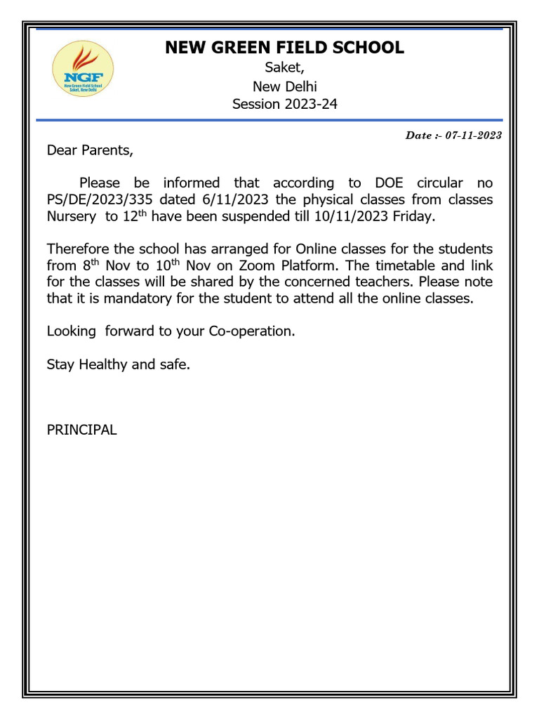Suspension of Classes (1) PDF