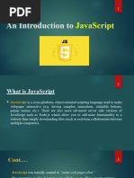 An Introduction To JavaScript - 1