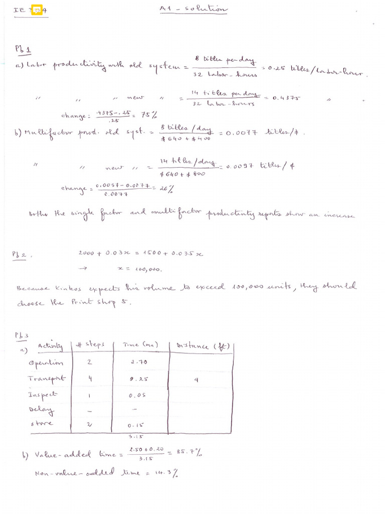 A1 - Solution | PDF