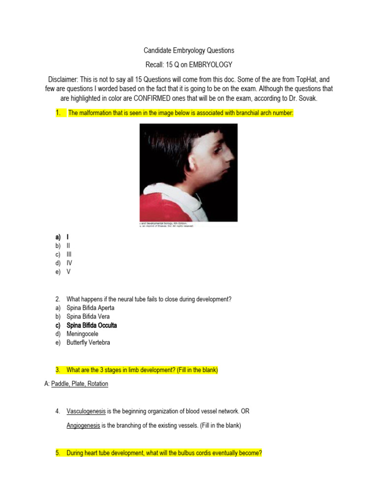 Embryology visual data 5