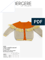 Gilet Empiècement Et Franges: Cardigan With Yoke & Fringes Vest Met Pas en Franjes