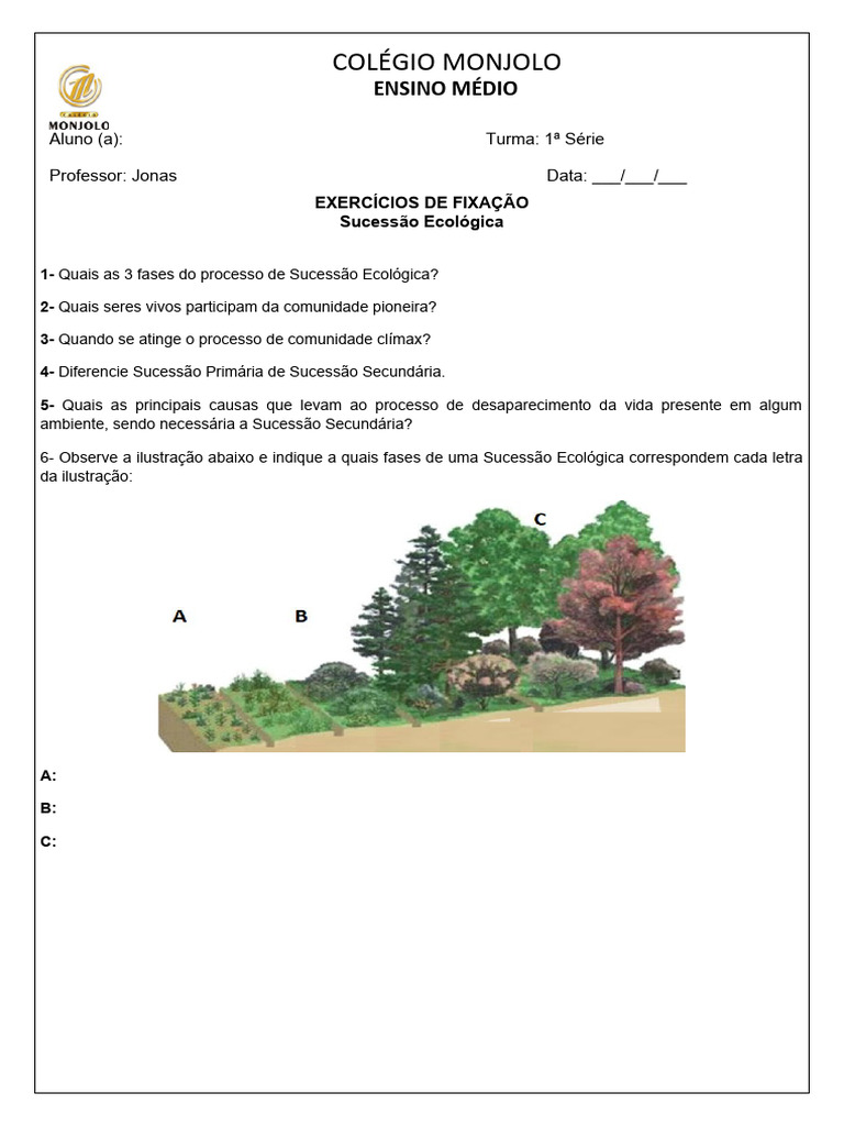 25062020220254aula 1 Série Exercícios Ecologia Sucessão Ecológica (25. ...