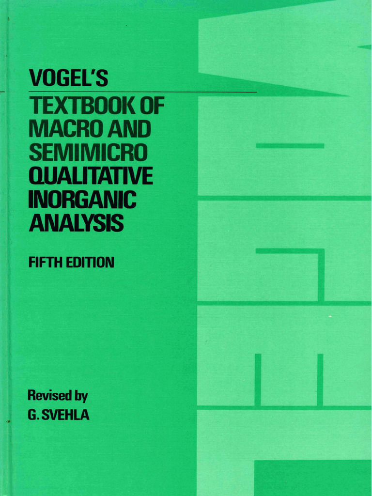 VOGEL QUALITATIVE ANALYSIS BOOK PDF intelligence overview