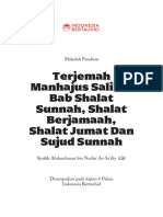 Manhajus Salikin Bab Shalat Sunnah, Shalat Berjamaah, Shalat Jumat & Sujud Sunnah