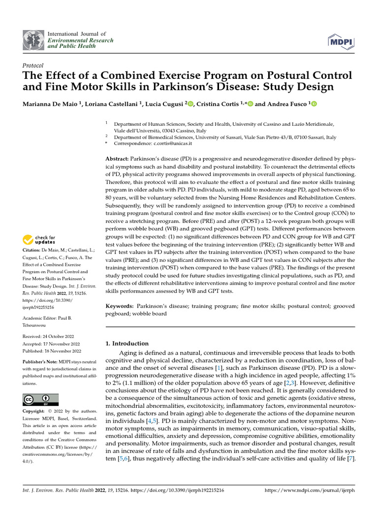 De Maio 2022 The Effect of A Combined Exercise P Másolata | PDF ...