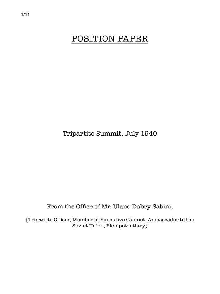 Position Paper | PDF