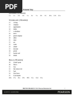 Progress Test 1 Answer Key