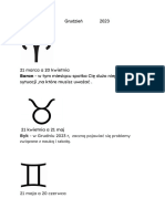 Horoskop Grudzień 2023