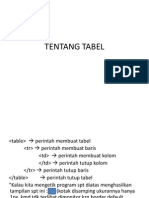 TENTANG TABEL