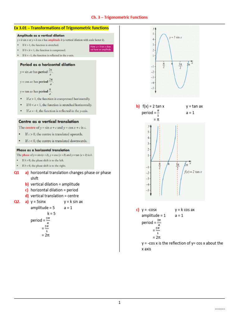 MIF Chapter 3 Solutions | PDF | Trigonometric Functions | Euclidean ...