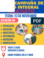 Flyer Servicios Odontologia Moderno Azul