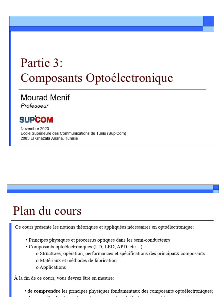Cours PDF Semiconducteurs Théorie des bandes — free download