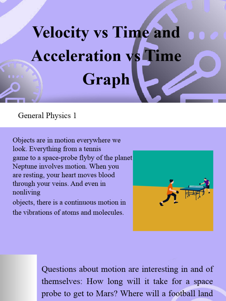 Velocity and Acceleration Graphs Explained | PDF | Speed | Velocity