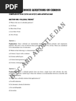 Chm203 Mcq's + Answers by B.SC