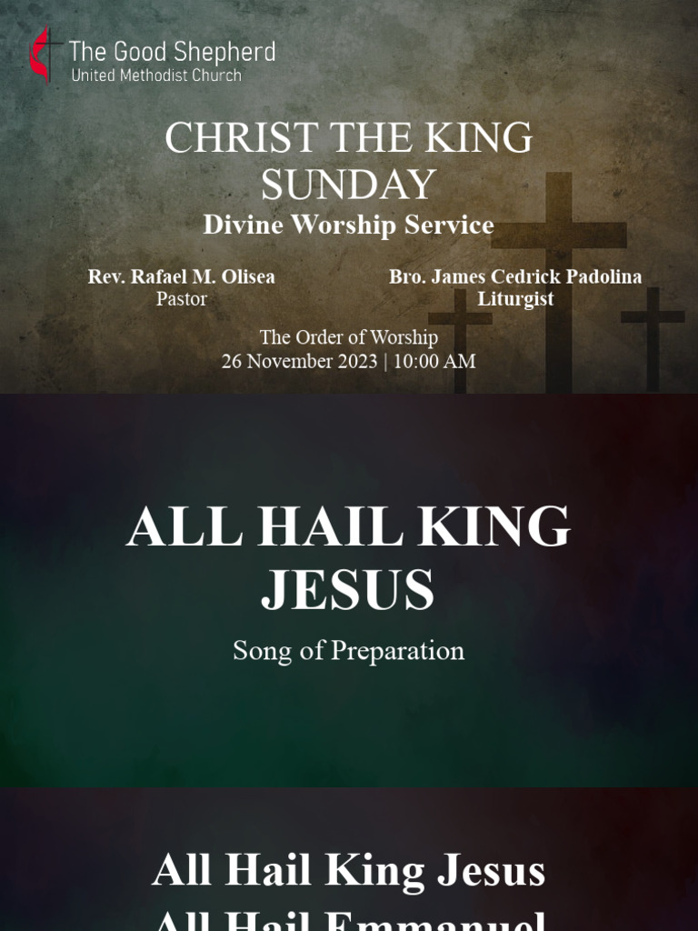 Christ the King Sunday Worship 2023 | PDF | God The Father | Jesus