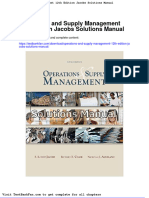 Full Download Operations and Supply Management 12th Edition Jacobs Solutions Manual